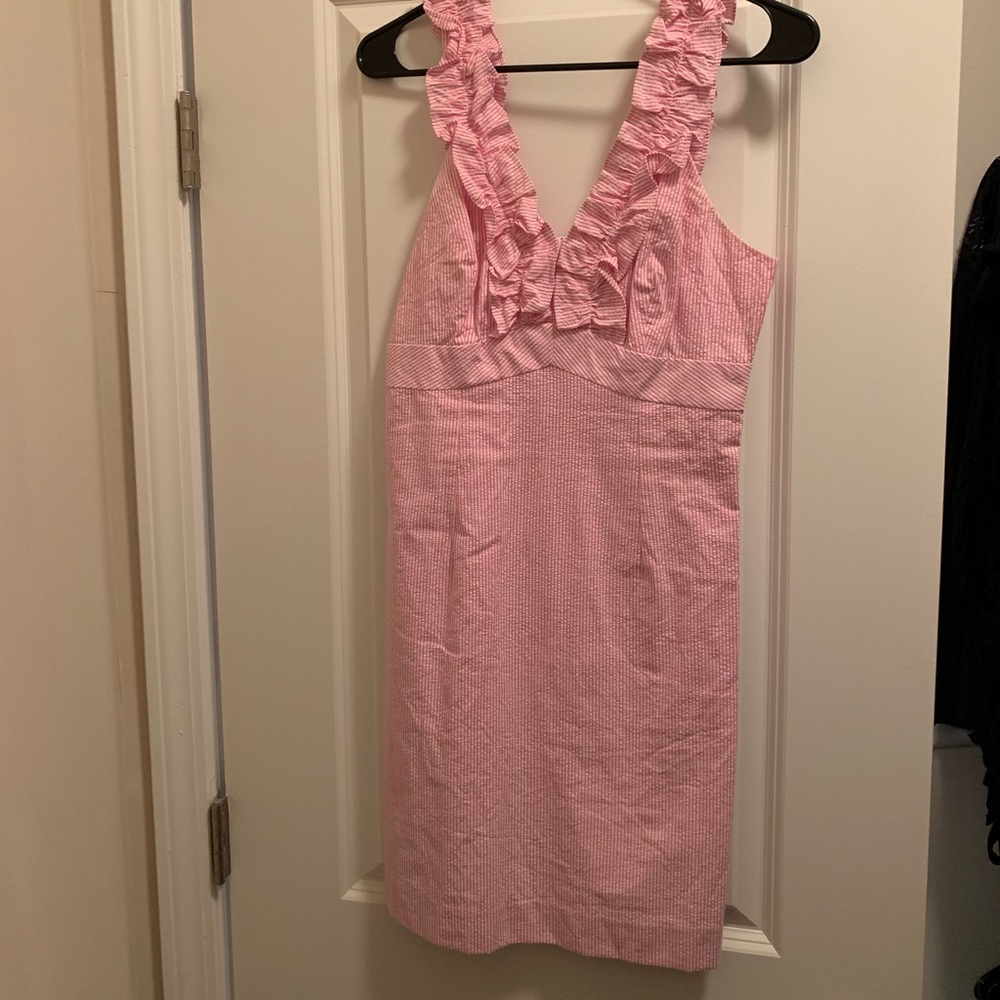 Pink Seersucker Lilly Pulitzer dress